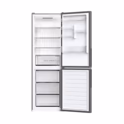 Hoover H-FRIDGE 500 HOCE4T618EX réfrigérateur-congélateur Autoportante 295 L E Acier inoxydable