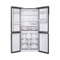 Hoover H-FRIDGE 700 MAXI HSC818EXWD frigo américain Pose libre 432 L E Argent