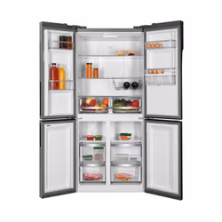 Hoover H-FRIDGE 700 MAXI HSC818EXWD frigo américain Pose libre 432 L E Argent