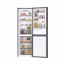 Hoover H-FRIDGE 500 HOCE4T618EB réfrigérateur-congélateur Pose libre 341 L E Noir - Vue supplémentaire 2