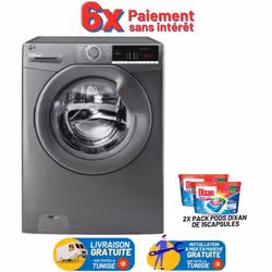 Lave Linge Frontale HOOVER H3WS4105TCGE-04 10.5Kg - Silver