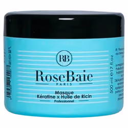 Masque kératine et huile de ricin de RoseBaie, un ensemble d’actifs hydratants et fortifiants intenses pour tout type de chev ...