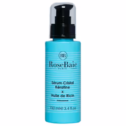 Sérum cristal professionnel à l’huile de ricin de RoseBaie, active la croissance capillaire et réduit la chute des cheveux.