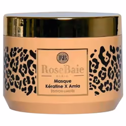 Masque kératine et huile d’amla de RoseBaie, protège des agressions, renforce et revitalise la fibre capillaire.