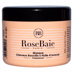 RoseBaie Masque Cheveux Bouclés x Huile d'Avocat 500 ml est un masque pour cheveux bouclés, frisés et crépus. Il démêle les c ...