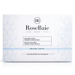 RoseBaie Prévention Chute Kératine x Huile de Ricin 10 Ampoules