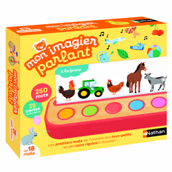 Nathan Mon imagier parlant, 1,5 an(s), Sonore, Batteries requises, Plastique, Multicolore