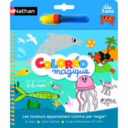 Nathan Coloréo - Mer, Garçon/Fille, Marqueur inclus, Livre/album de coloriage