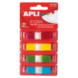 APLI 12483 intercalaire Bleu, Vert, Rouge, Jaune