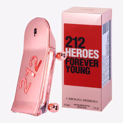 Le flacon de parfum 212 Heroes For Her se décline dans une version ultra sophistiquée dans un ton or rose, réalisé de manière ...