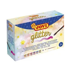 Gouache Jovi paillettes 55ml lot de 6 pots assorti
