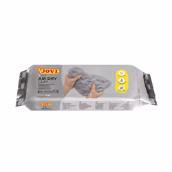 Jovi Pâte à modeler Air Dry gris paquet de 500g - Vue supplémentaire 4