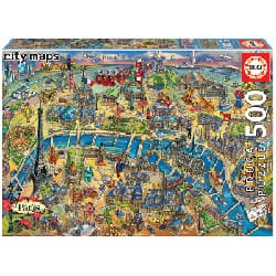 Puzzle 3000 pieces coucher de soleil a paris, puzzle