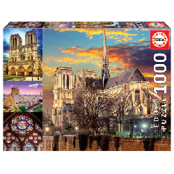 Educa Notre Dame Collage Jeu de puzzle 1000 pièce(s) Ville