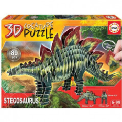 EDUCA - Puzzle - Stegosaurus 3D Creature Puzzle
