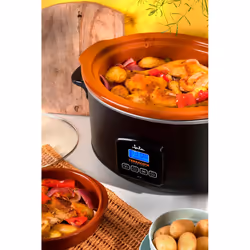 JATA JEOL2145 mijoteuse 5 L 210 W Noir, Terre cuite - Vue supplémentaire 10