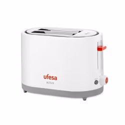 Ufesa TT7385, 2 part(s), Gris, Rouge, Blanc, Métal, Plastique, Boutons, Rotatif, 800 W