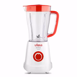 Ufesa BS4707, Mixeur de cuisine, 1,5 L, 500 W, Rouge, Blanc
