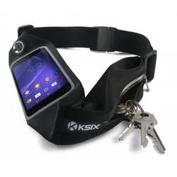 Ksix BXCIN03 coque de protection pour téléphones portables Étui -sac-banane Noir