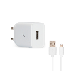 Ksix B0925CD02 chargeur d'appareils mobiles Smartphone Blanc Secteur Charge rapide Intérieure