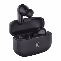 Ksix BXTW03N, Sans fil, 20 - 22000 Hz, Appels/Musique, 79 g, Casque, Noir