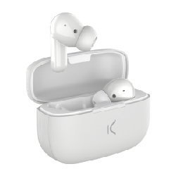 Ksix BXTW03B écouteur/casque Sans fil Ecouteurs Appels/Musique Bluetooth Socle de chargement Blanc