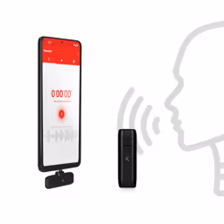 Ksix BXMICWC microphone Noir Microphone de smartphone