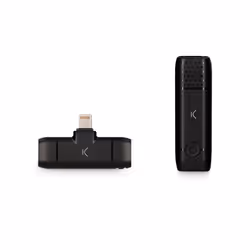 Ksix BXMICWL, Microphone de smartphone, 2400 - 2480 Hz, Sans fil, Lightning, 10 m, 2400 MHz