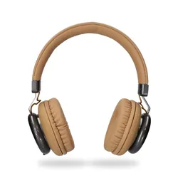 Casque Rétro Bluetooth Marron avec Micro-USB et Appel/Musique - KSix Retro2 BXAUHBT2M