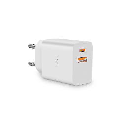 Ksix BXCDC20D chargeur d'appareils mobiles Universel Blanc Secteur Charge rapide Intérieure