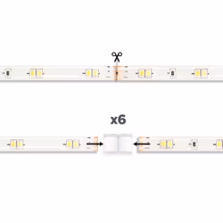 Ksix BXLEDST5M11 LED lumineuse Ruban lumineux universel Intérieure 5000 mm