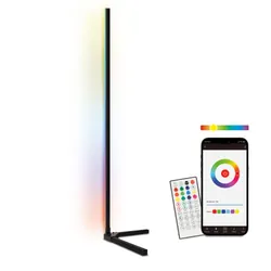Ksix BXLAMP04 éclairage intelligent Éclairage de plancher intelligent Wi-Fi/Bluetooth Noir 12 W