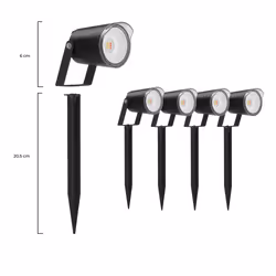 Ksix BXOUTL1 éclairage extérieur Éclairage de spot extérieur 18 W - Vue supplémentaire 4