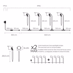 Ksix BXOUTL1 éclairage extérieur Éclairage de spot extérieur 18 W - Vue supplémentaire 8