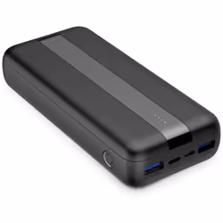 Contact LCBA20000U02, 20000 mAh, Lithium Polymère (LiPo), 10,5 W, Noir