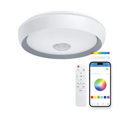 Ksix BXPLAFLED07 éclairage intelligent Éclairage de plafond intelligent Bluetooth Blanc 78 W
