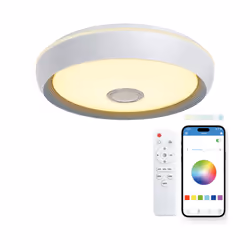 Ksix BXPLAFLED07 éclairage intelligent Éclairage de plafond intelligent Bluetooth Blanc 78 W - Vue supplémentaire 2