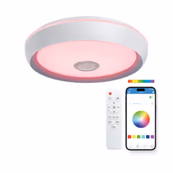 Ksix BXPLAFLED07 éclairage intelligent Éclairage de plafond intelligent Bluetooth Blanc 78 W - Vue supplémentaire 3