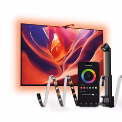Ksix BXLEDTV03, Intérieure, Ambiance, Ruban adhésif, Noir, Polycarbonate (PC), IP44, IP64