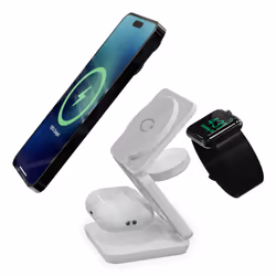 Ksix BXCQI153N1B Universel Blanc USB Recharge sans fil Charge rapide Intérieure