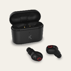 Ksix BXATWS01 écouteur/casque Sans fil Ecouteurs Appels/Musique Bluetooth Noir