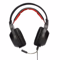 Ksix BXAUGM01, Avec fil, Appels/Musique, Casque, Noir, Rouge