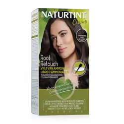 Naturtint Root Retouch Crème Reflet Brun Foncé coloration permanente pour une couverture des cheveux blancs à 100 %.
