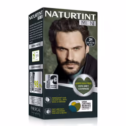 Teinture Naturtint Men sans ammoniaque 150ml, se fond avec le ton naturel de vos cheveux et de votre barbe, couvrant les chev ...