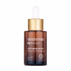 Faites l’expérience de l’harmonie remarquable d’ingrédients rajeunissants. Le sérum anti-âge aux liposomes effet lifting Sesderma Reti Age comprend une association parfaite de substances assurant une apparence rajeunie. Son système de 3 rétinoïdes encapsulés dans des liposomes se libère progressivement jusque dans les couches les plus profondes de la peau.