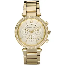 MICHAEL KORS Montre bracelet Femme MK5354 - Chronograhe - Quartz - Analogique - Doré