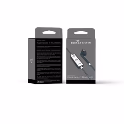 Energy Sistem Energy Earphones 1 Bluetooth Casque Sans fil Ecouteurs Appels/Musique Micro-USB Graphite, Blanc