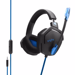 Energy Sistem ESG 3 Blue Thunder Casque Avec fil Arceau Jouer Noir, Bleu - Vue supplémentaire 4