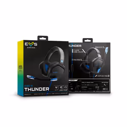 Energy Sistem ESG 3 Blue Thunder Casque Avec fil Arceau Jouer Noir, Bleu - Vue supplémentaire 5