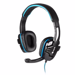 NGS GHX-505 écouteur/casque Avec fil Arceau Jouer Noir, Bleu - Vue supplémentaire 2